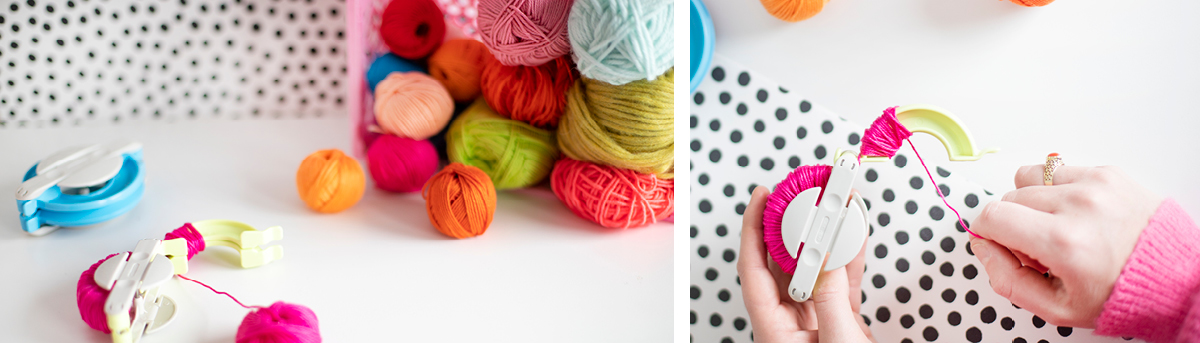  creatieve projecten kinderen knutselen pompon slinger 