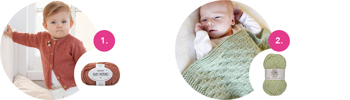 DROPS-Anleitungen: Häkeln und Stricken für Babys