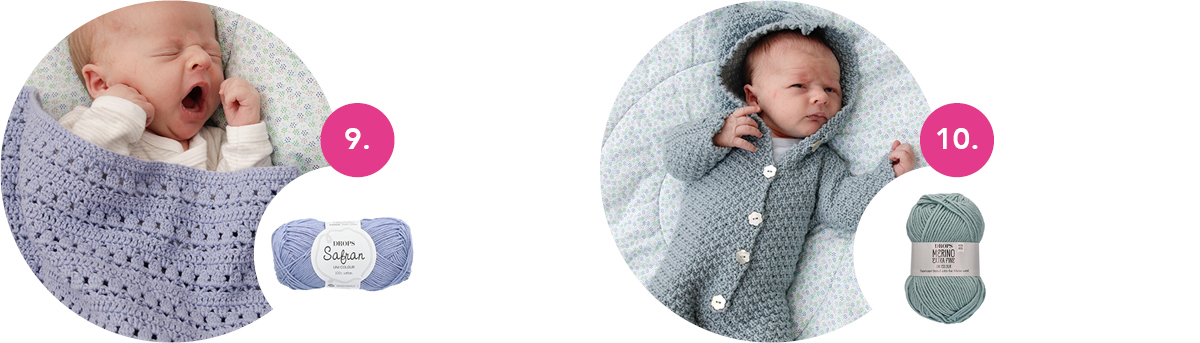 DROPS-Anleitungen: Häkeln und Stricken für Babys