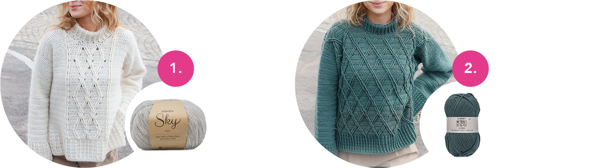Drops Crochet Patterns for Women: Winter
