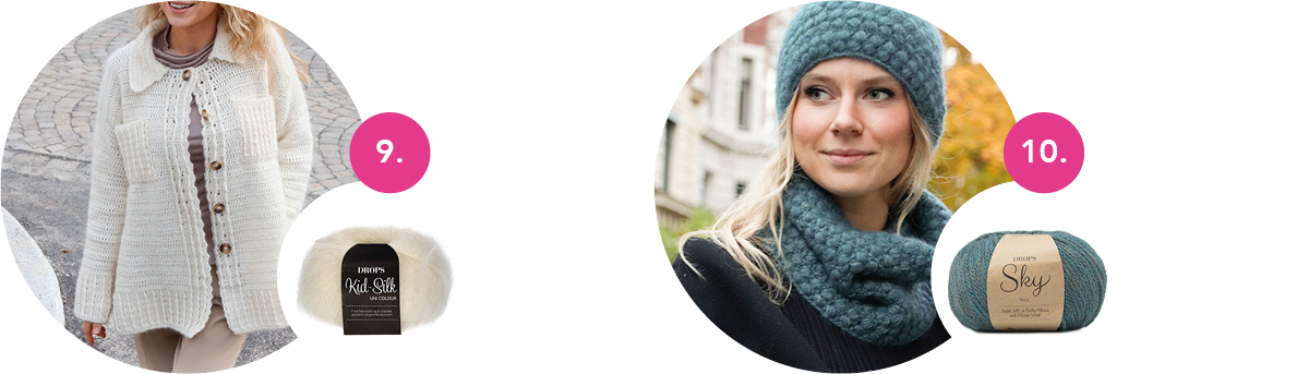 Drops Crochet Patterns for Women: Winter